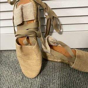 Women's Tan Espadrille Flats